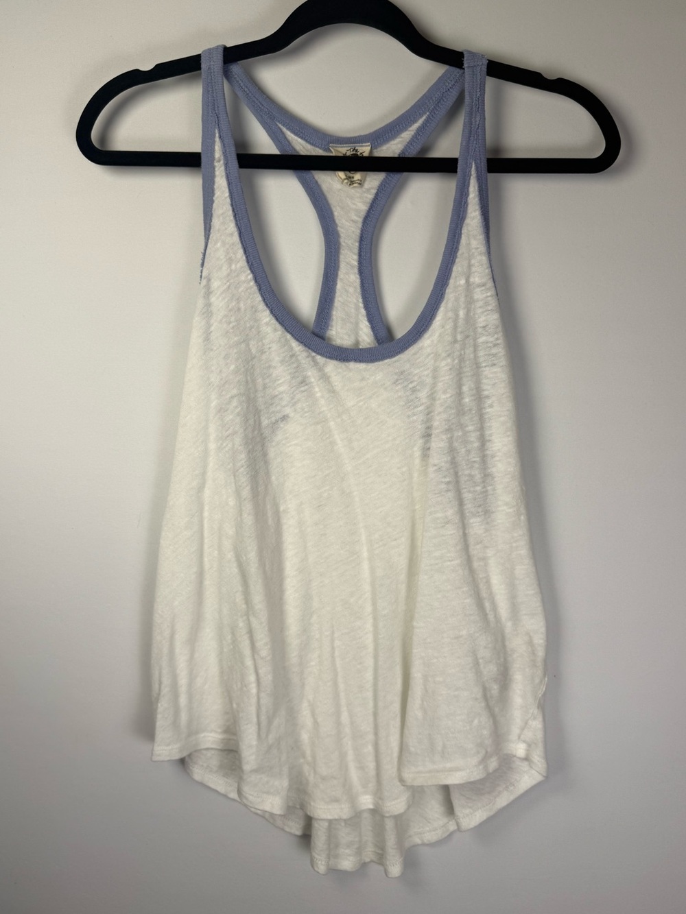 NWOT Free People Women’s Racerback Relaxed-Fit Tank Top, White, Size: M